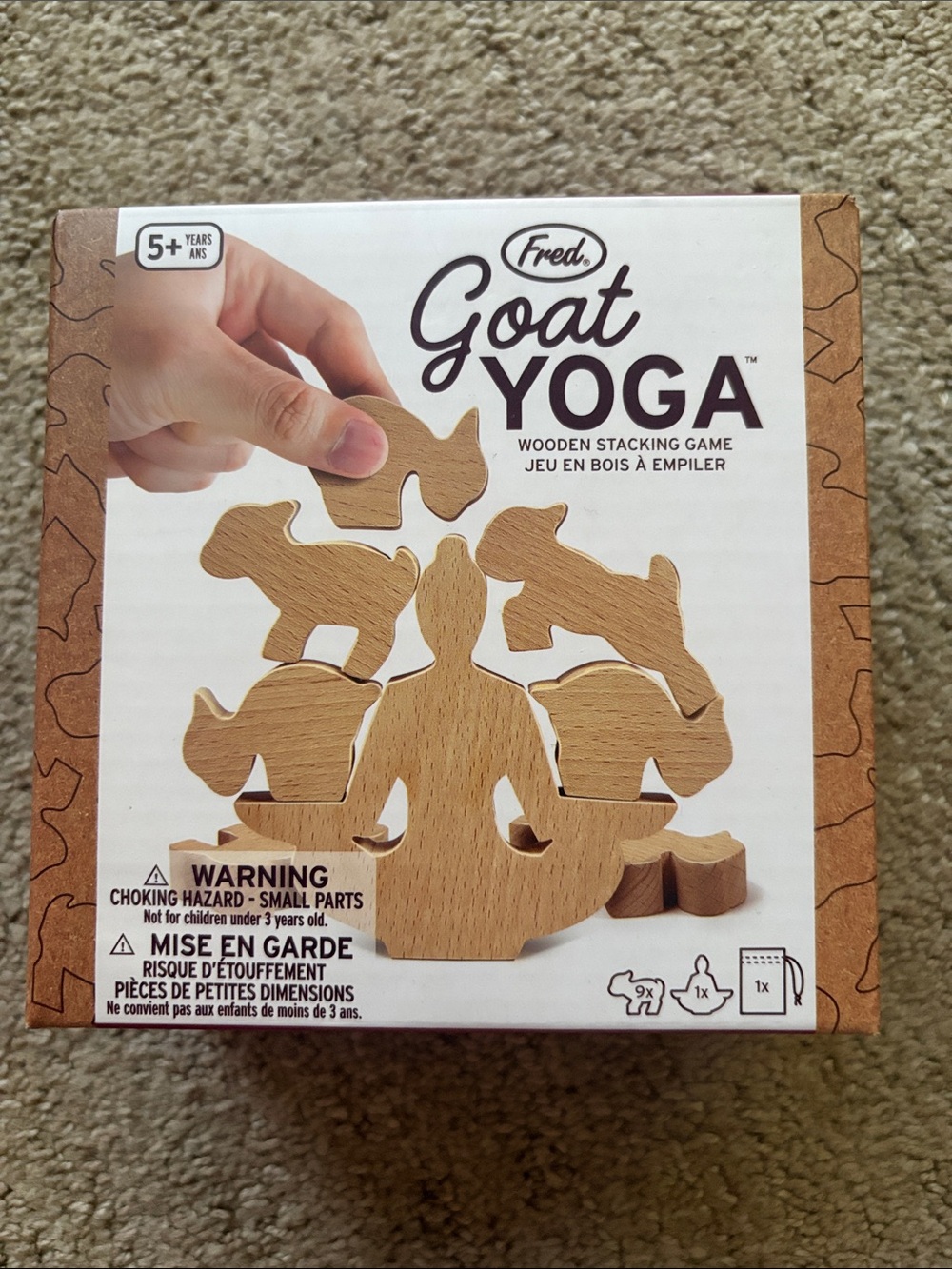 Fred Goat Yoga Wooden Stacking Set - Natural Wood Tone